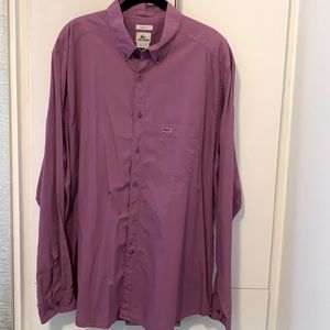 Lacoste Men Long Sleeve Shirt Great Conditon